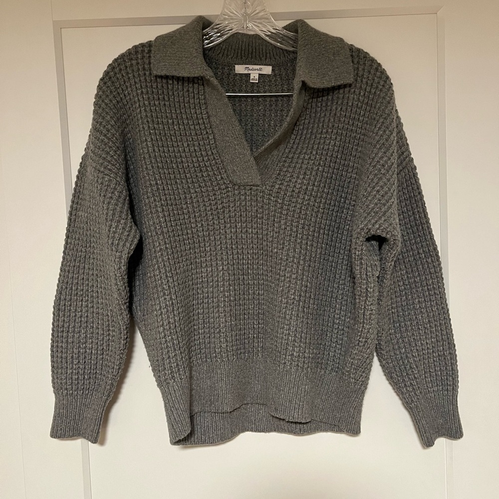 Madewell Gray Knit Sweater